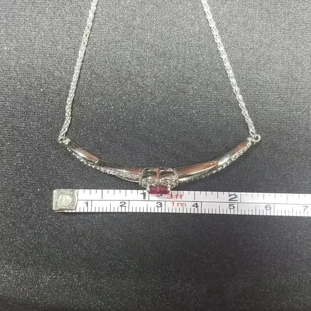 Bolo Bracelet Lab-Created Ruby Sterling Silver - image 5